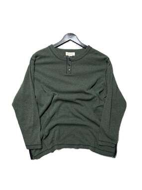 Bechamel Green Waffle Knit Henley Shirt XL